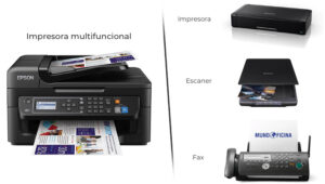 Impresora multifuncional = impresora, escaner, fax y correo electrónico | MundOficina.com