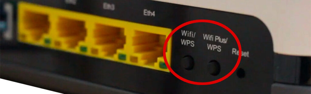 Botón de emparejamiento WPS en router → www.mundoficina.com